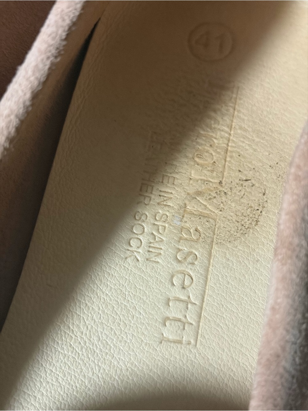 PIERO MASETTI Leather Loafers with Chain Accent - Beige - Picture 3 of 9